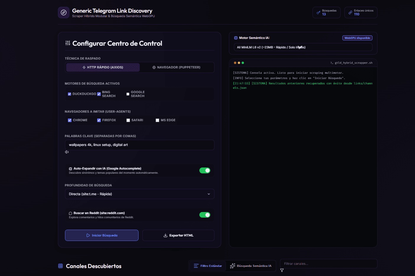 Telegram Link Scraper